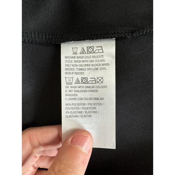 Girl With Curves Draped Scuba Jacket Black Small NWT Belted Cardigan Pockets - Picture 12 of 14